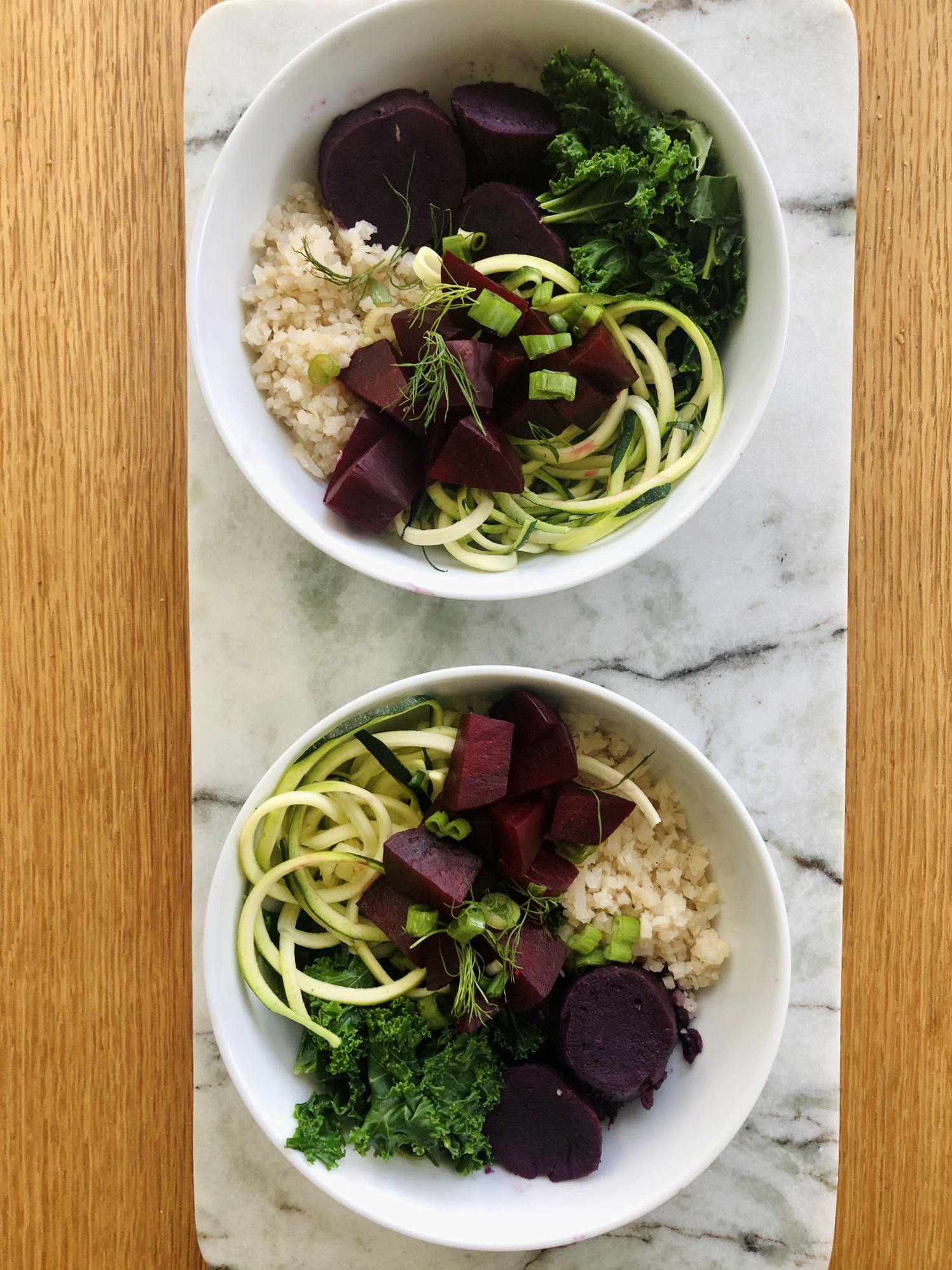 Rainbow Veggie dinner bowls