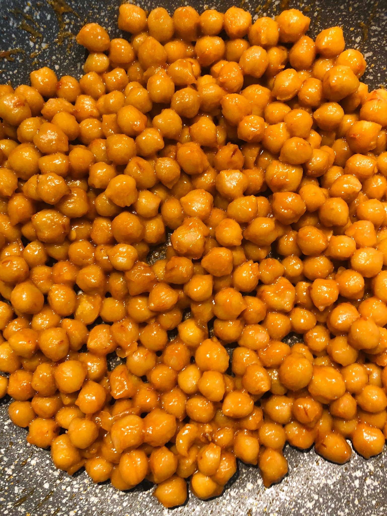 miso-glazed chickpeas