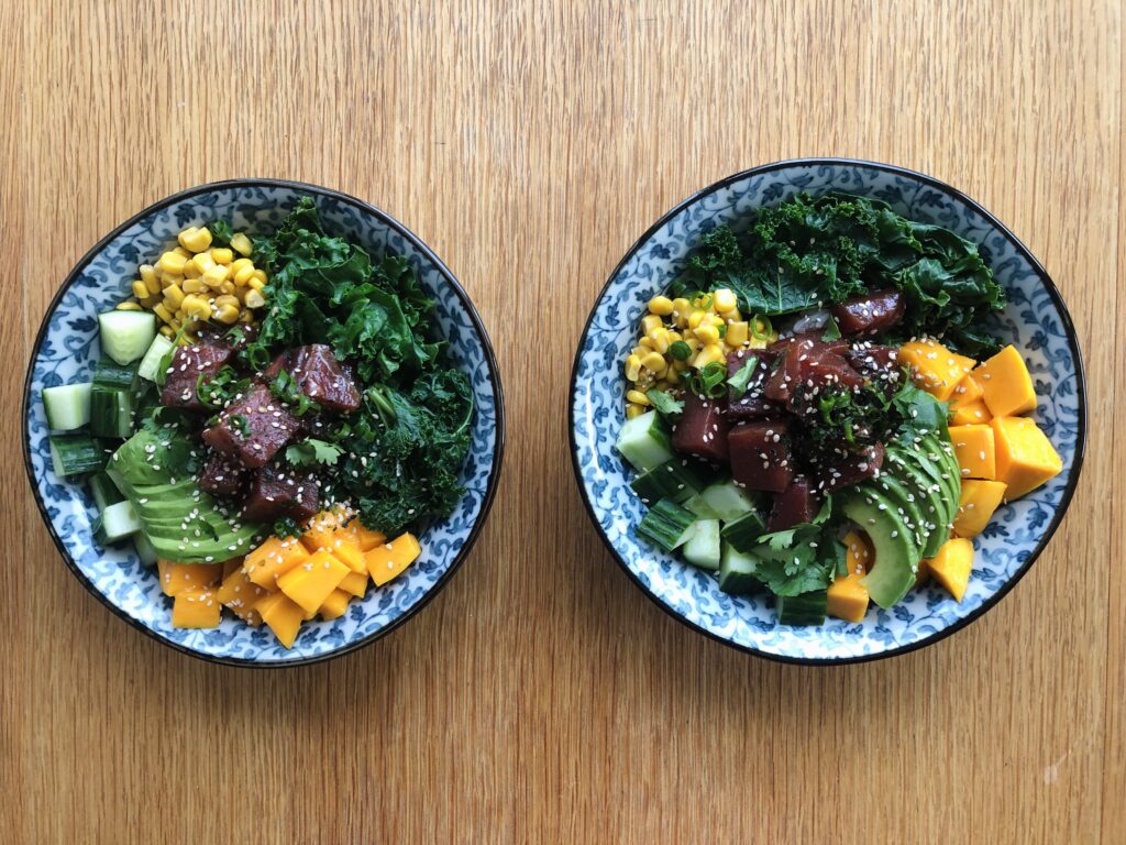 Hawaiian Tuna Poke Bowls